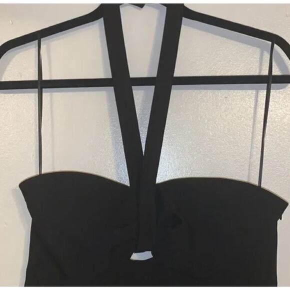 NWT Likely Marina Jumpsuit Romper Halter Neck Wide Leg Black Size 6 NWT - Picture 5 of 6